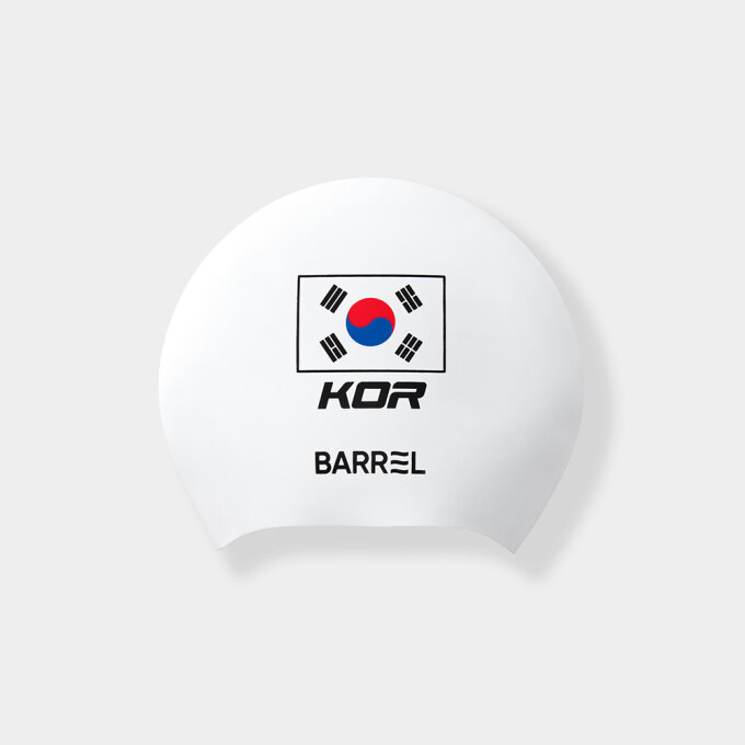 WA 코리아 롱헤어 스윔 캡 화이트 (B4FUASC005WHT)