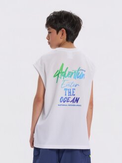 K262UTS420 쿨 그래픽 SLEEVELESS WHITE