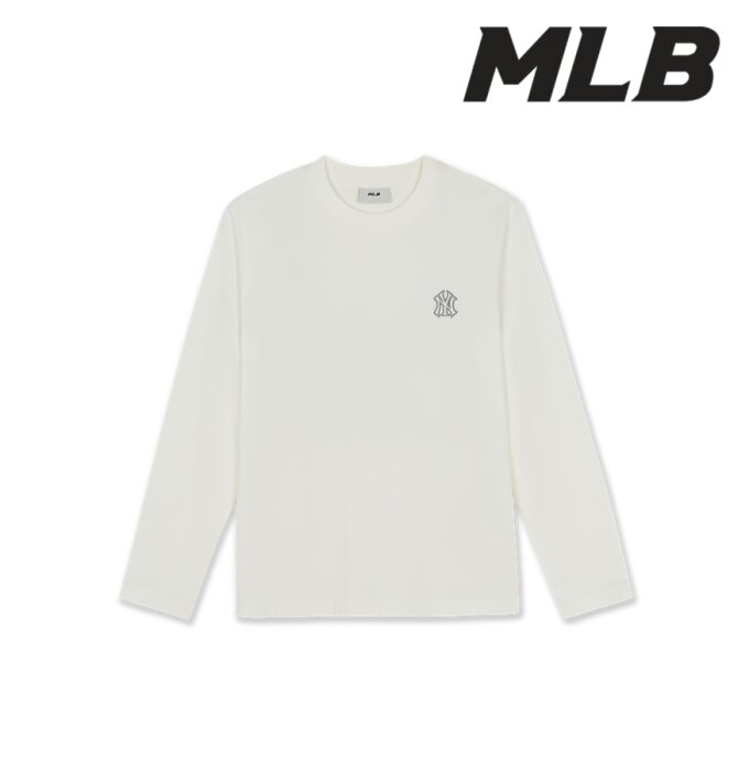 베이직 스몰로고 세미오버핏 긴팔 티셔츠 [3ATSB0264-50IVS]