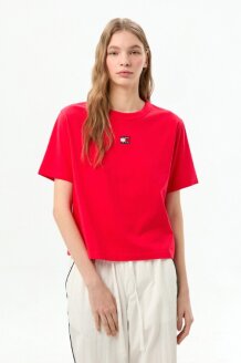 박시핏 배지 티셔츠 T32G1TTO26TWT1XK3