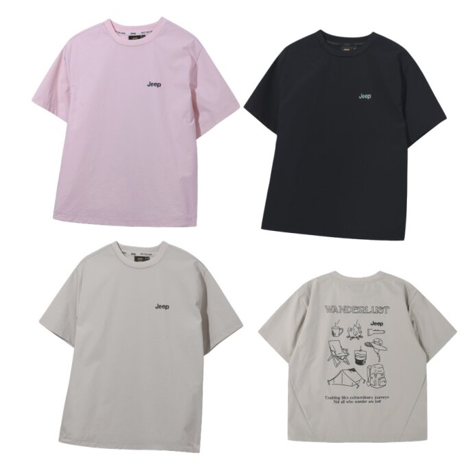 캠핑 화섬셋업 반팔티 KR2TSU140PK