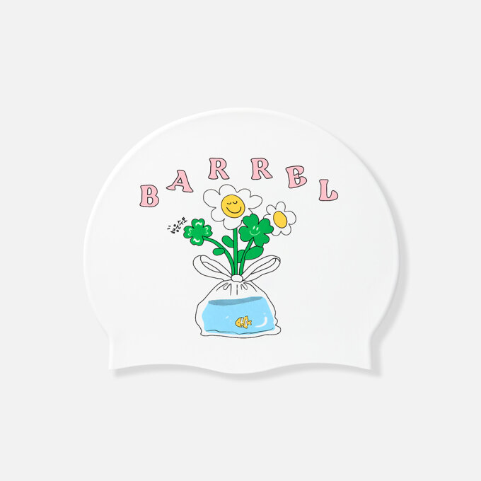 행운을 주는 실리콘 스윔 캡 화이트 (B6SUASC021WHT)