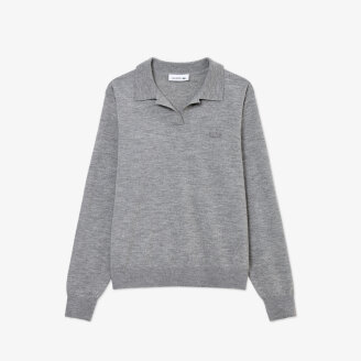 26F/W 라코스테 여성 오픈카라 폴로 스웨터 AF307E-56N CCA