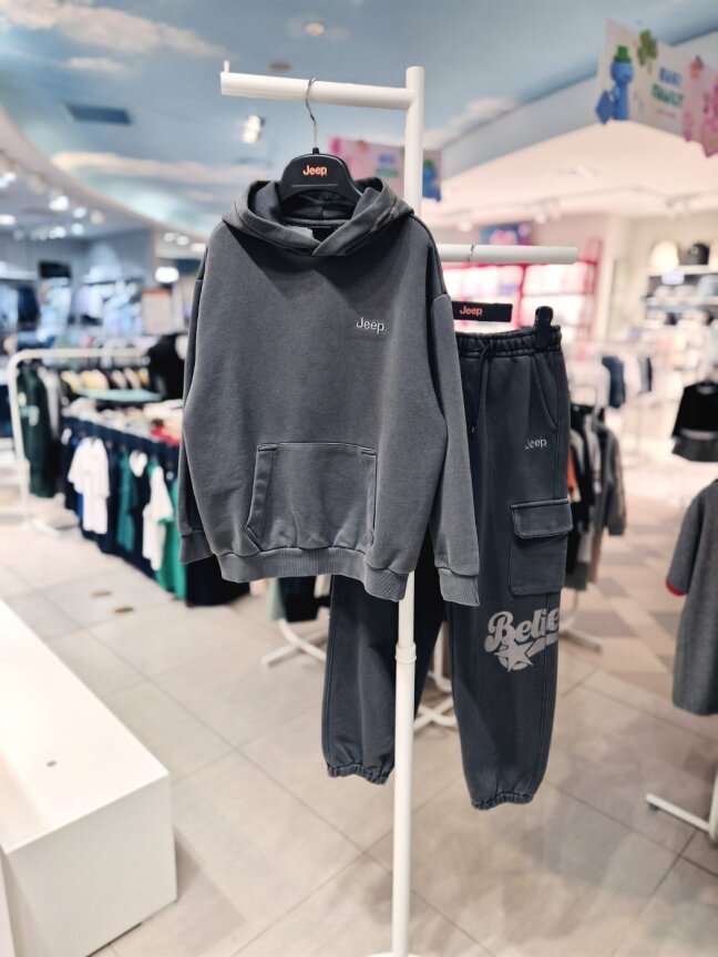 블리브 가먼트다잉 후드티 KR4THU053 조거팬츠 KR4TPU053 DG