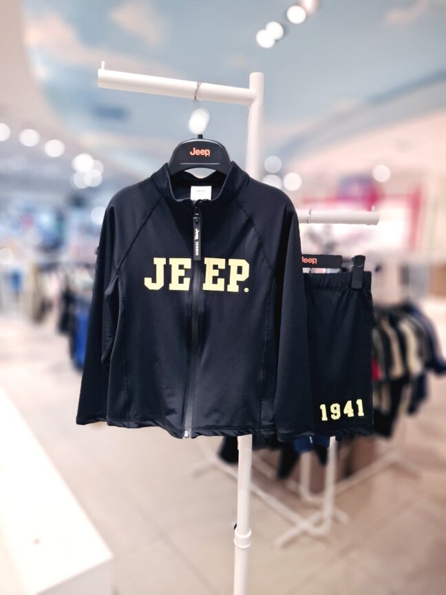 대문자 JEEP 래쉬가드 집업 KP2RGU010 5부 래쉬가드 레깅스 KP2RGU901 BK