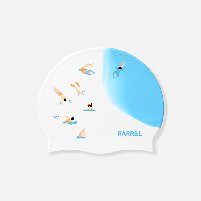 스노클링 포인트 실리콘 스윔 캡 블루 (B6SUASC005BLU)