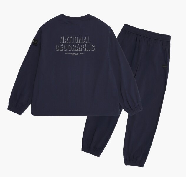 K263UPB010우븐 스트레치 상하 SET  NAVY