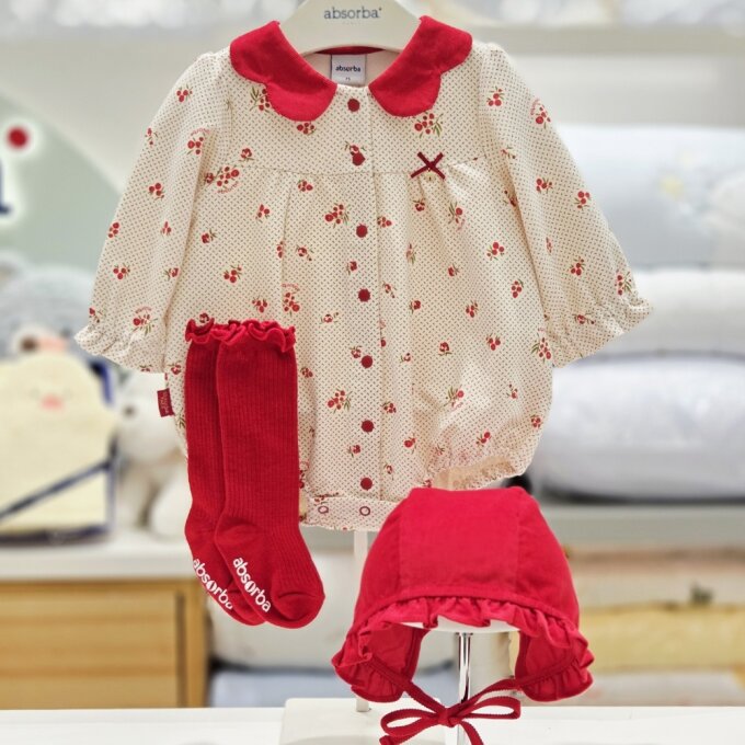 샤르망 우주복(보넷,장말) AB2652OR25 레드