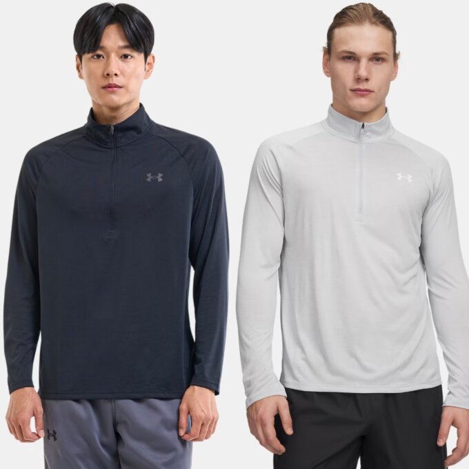 UA Tech™ 남성 ½ 집 긴팔_1328495