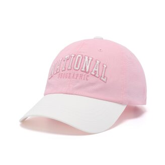 K265KHA020 배색 빅로고 캡 PINK