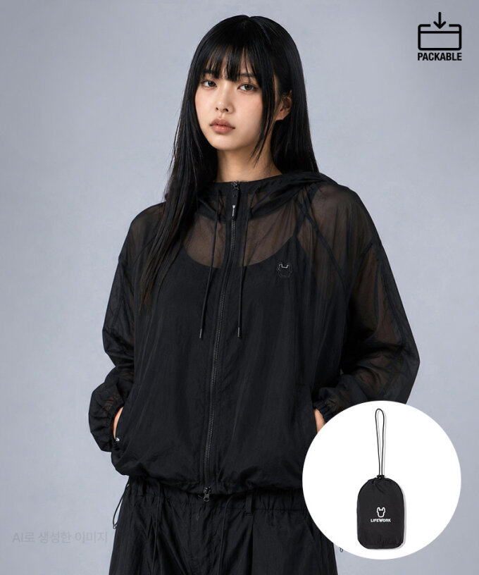 여성) 패커블 클리어 윈드 자켓(LW252JP880)