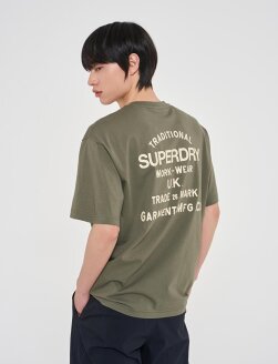 워크 라벨 그래픽 티셔츠