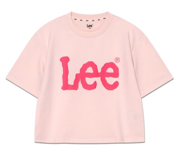 키즈 빅 트위치 루즈핏 크롭 반팔티(LK2502ST70)PI