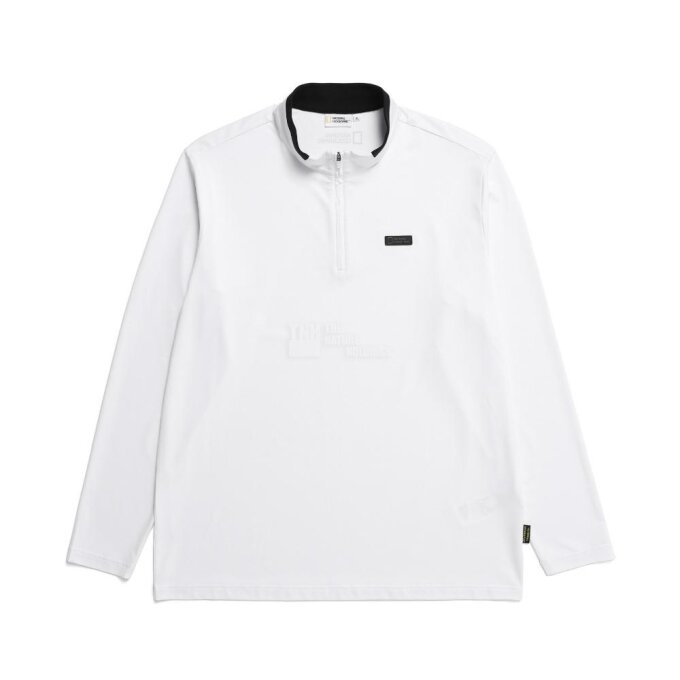 남성 G라인 반집업 긴팔 티셔츠 (기본핏) WHITE N231MTS220