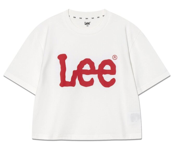 키즈 빅 트위치 루즈핏 크롭 반팔티(LK2502ST70)WH