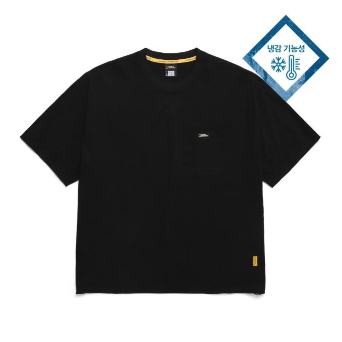 [공용]프로즌 에어 반팔티셔츠 CARBON BLACK N242UTS190
