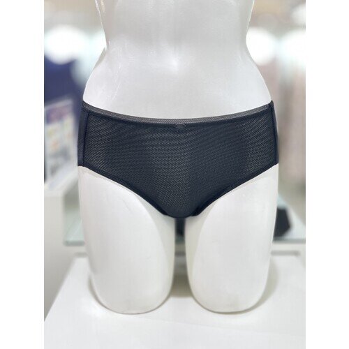 블랙 세미 메쉬 햄라인 팬티 EDWBP564BK