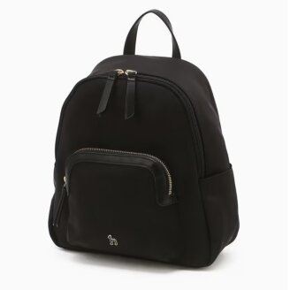 블랙 단색 나일론 미니백팩 HIWA5E452BK