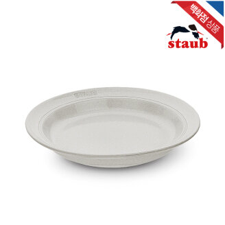 [스타우브] 세라믹 접시 스프 플레이트 24cm 화이트 트