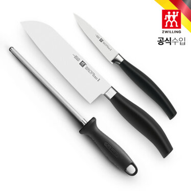 파이브스타 주방칼 3P 세트 (아시아식도+과도+샤프닝스틸)