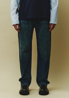 쌔미일자 와이드 데님팬츠 PJTH5BEM565