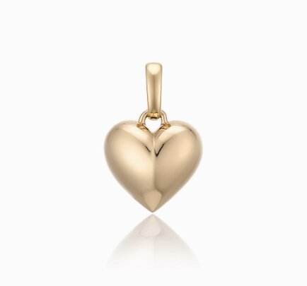  볼륨하트 할로우 14K 펜던트 (12mm) LPP21031G