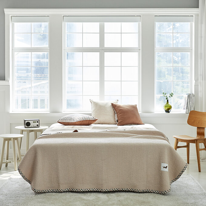 닥스침구 고밀도 쥬얼 베이지 스프레드 퀸