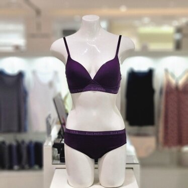 퍼플 밴드 노와이어 브라햄세트 ECWBR771PU ECWBP771PU