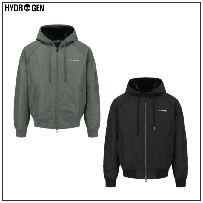 남성 MA-1 후드 변형 패딩 자켓 H11D4JP309