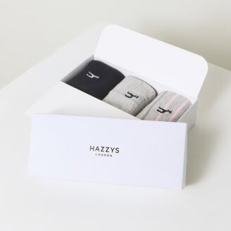 퍼피자수 중목 여성 양말 3종세트 HISS5E300G2