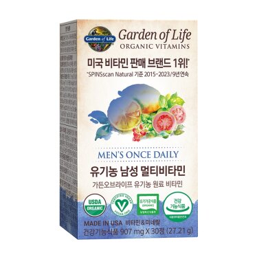가든오브라이프 유기농 남성 멀티비타민(907mg*30정)