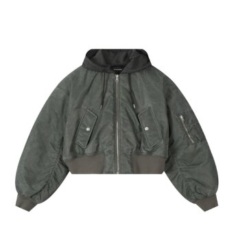 여성 나일론 피그먼트 후드탈착 항공점퍼(B251JP503P)