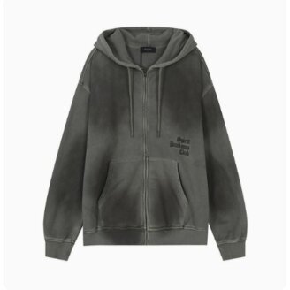 남성 3단 오버핏 빈티지 자수로고 후드 집업 B251TJ325P