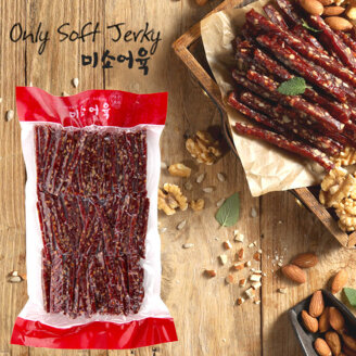 국내산 소고기 견과육포 500g 대용량 벌크 안주 간식