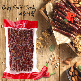 국내산 소고기 매운맛 견과육포 500g 대용량 벌크 안주 간식