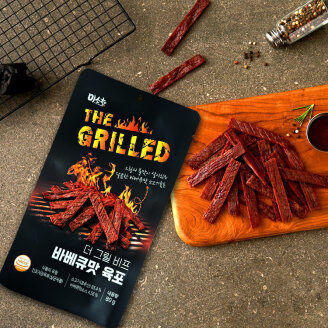 미소향 더그릴 비프 바베큐맛 육포 80g 안주 간식