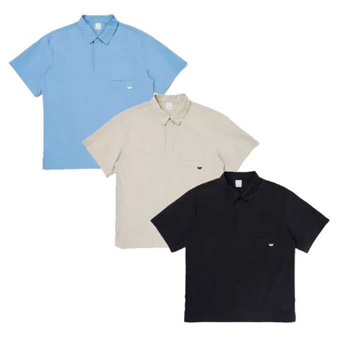 모션프리 남성 반팔 우븐 폴로 티셔츠 DMM23266
