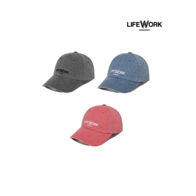 로고 자수 워싱 소프트 볼캡(LW255CP201)