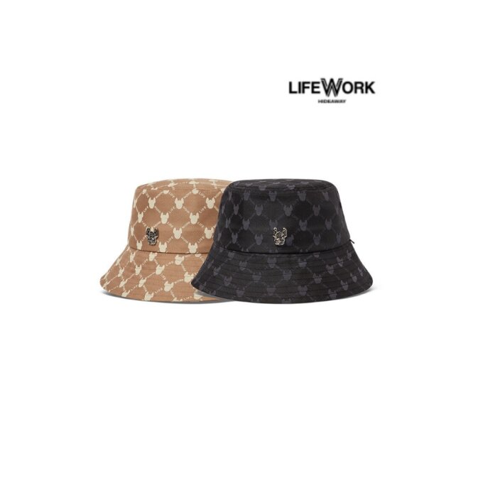 솔리드 라도그램 버킷햇 (LW255CP452)