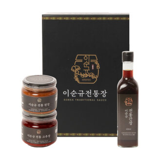뜰안에 이순규 전통장 3종 귀빈 선물세트(고추장/된
