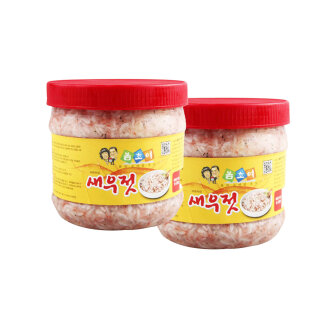 봄초여 자연숙성 국산 새우젓 추젓 1kg x 2병