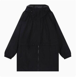 여성 나일론 시스루 롱야상 점퍼(B252JP502P)