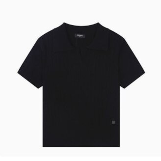 여성 케이블 오픈 카라 니트 풀오버(B252KT812P)