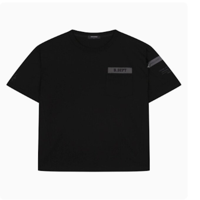 20수 싱글 루즈핏 밀리터리 반팔 티셔츠(B252TS352P)-GR