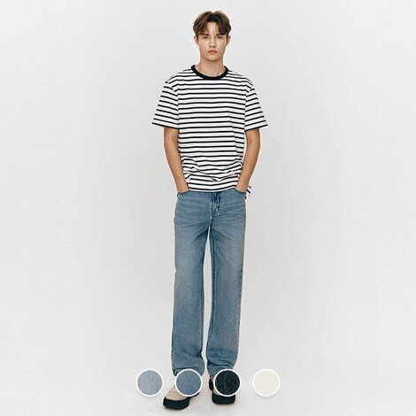 남자 스트레이트 핏 쿨 데님 15548a