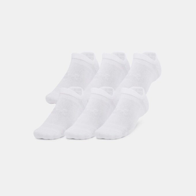 UA 에센셜 쿠션 노 쇼 삭스 6켤레(1387057-100)