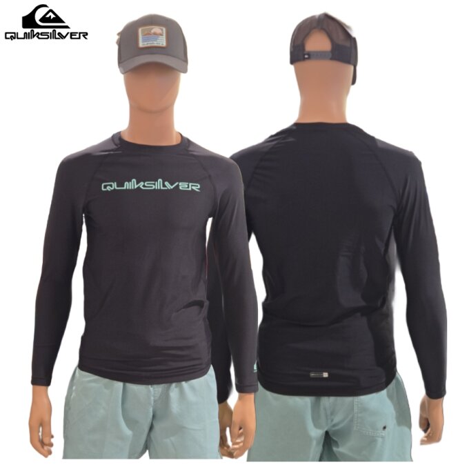 UPF 50+ Trilla 5 슬림핏 긴팔 래쉬가드 QF21RS036_BLK