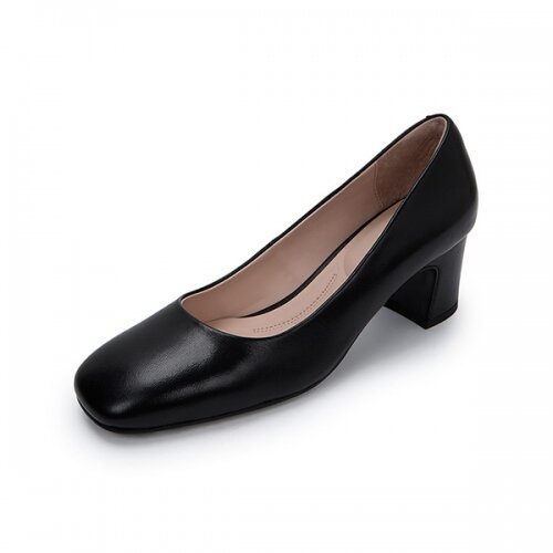 여성 스퀘어 드레스 구두 5M 블랙 베이지 522101