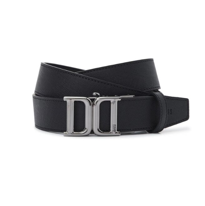 블랙 DD 메탈릭 버클 자동벨트 DBBE5F087