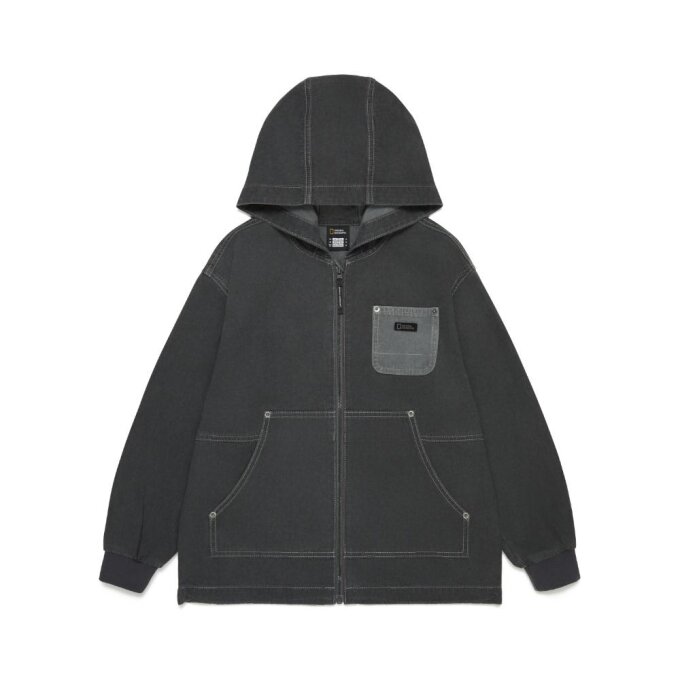K253UJP220 어드벤처 후디 풀집업 점퍼 D/GREY